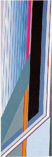 Concatenación singular 2, 1993
Acrílico sobre tela, 120 x 40 cm